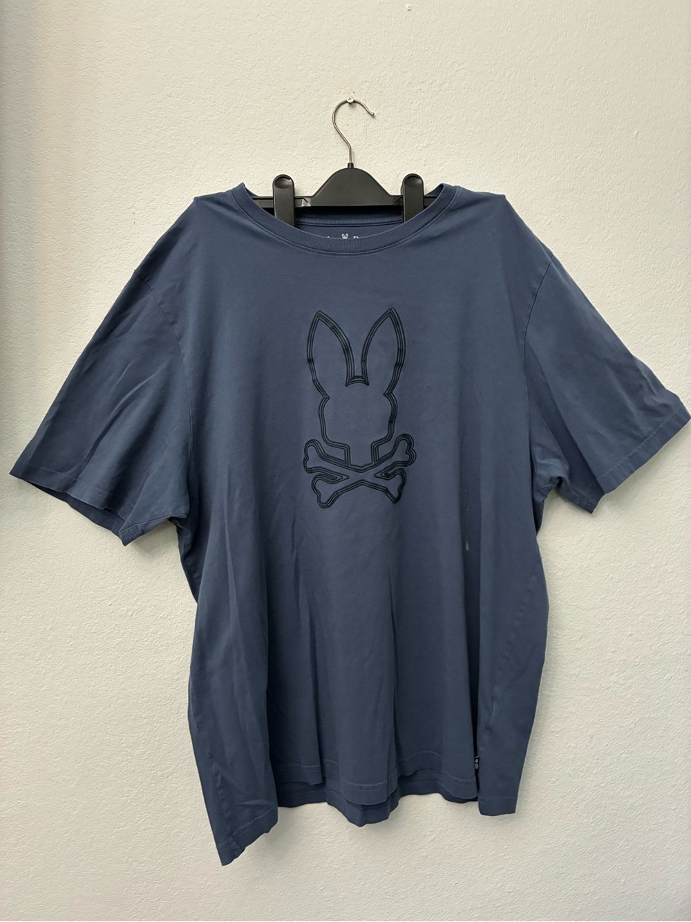 Psycho Bunny Navy Blue Long-Sleeve Logo Tee